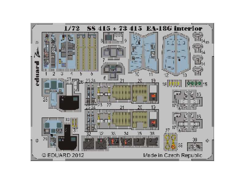 EA-18G interior S. A. 1/72 - Hasegawa - image 1