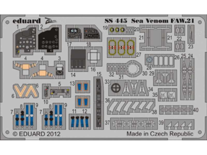 Sea Venom FAW.21 S. A. 1/72 - Cyber Hobby - image 1