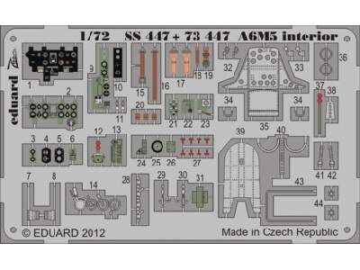 A6M5 interior S. A. 1/72 - Tamiya - image 1