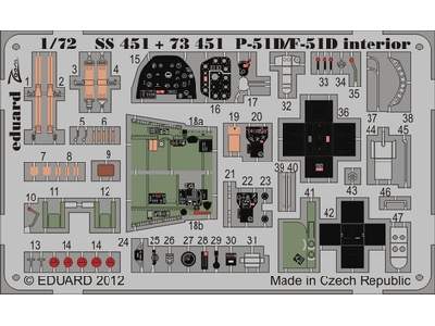 P-51D/ F-51 interior S. A. 1/72 - Airfix - image 1