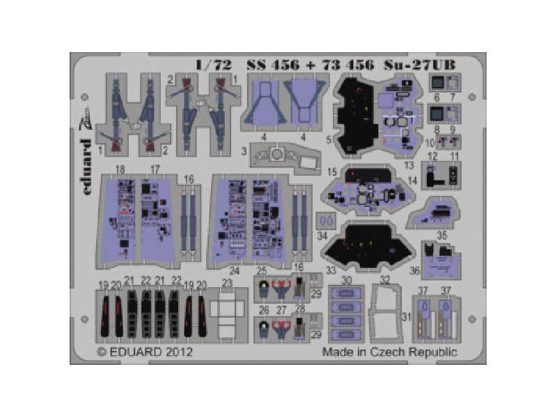 Su-27UB interior S. A. 1/72 - Trumpeter - image 1