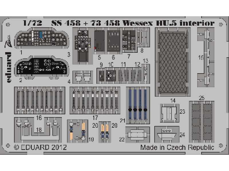 Wessex HU.5 interior S. A. 1/72 - Italeri - image 1