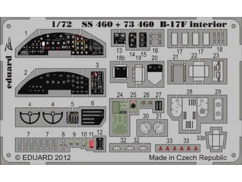 B-17F interior S. A. 1/72 - Revell - image 1