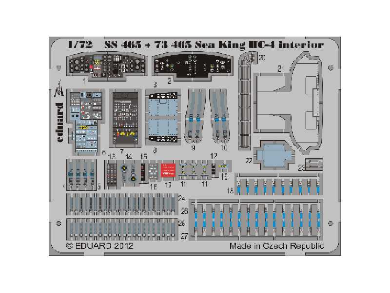 Sea King HC-4 interior S. A. 1/72 - Cyber Hobby - image 1