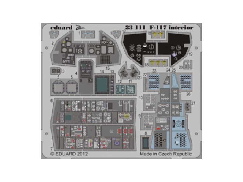 F-117 interior S. A. 1/32 - Trumpeter - image 1