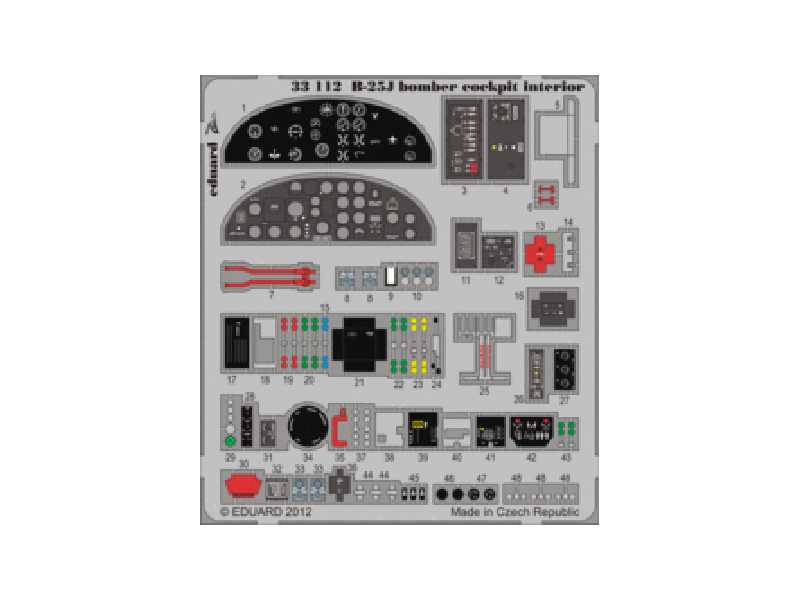 B-25J bomber cockpit interior 1/32 - Hobby Boss - image 1