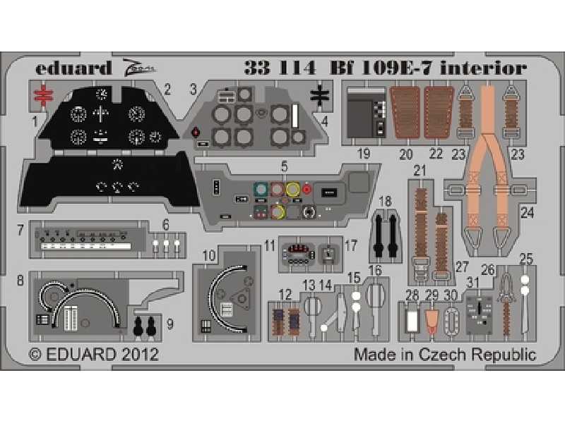 Bf 109E-7 interior S. A. 1/32 - Trumpeter - image 1