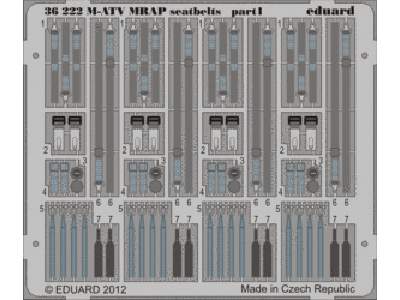 M-ATV MRAP seatbelts 1/35 - Kinetic - image 1