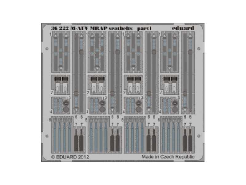 M-ATV MRAP seatbelts 1/35 - Kinetic - image 1