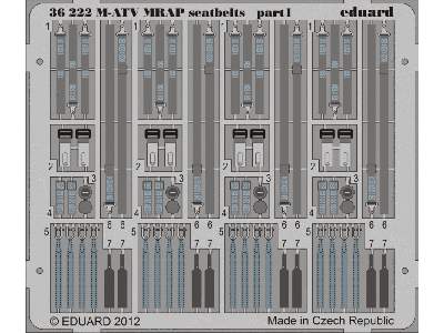 M-ATV MRAP seatbelts 1/35 - Kinetic - image 2