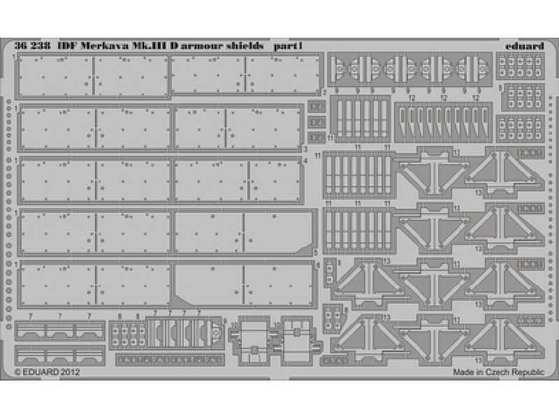 IDF Merkava Mk. IIID armour shields 1/35 - Hobby Boss - image 1