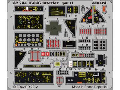 F-84G interior S. A. 1/32 - Hobby Boss - image 2