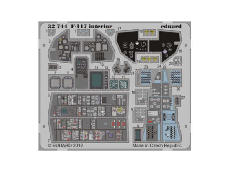F-117 interior S. A. 1/32 - Trumpeter - image 1