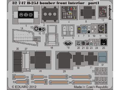 B-25J bomber front interior S. A. 1/32 - Hk Models - image 2