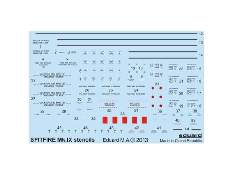 Spitfire stencils 1/48 - image 1