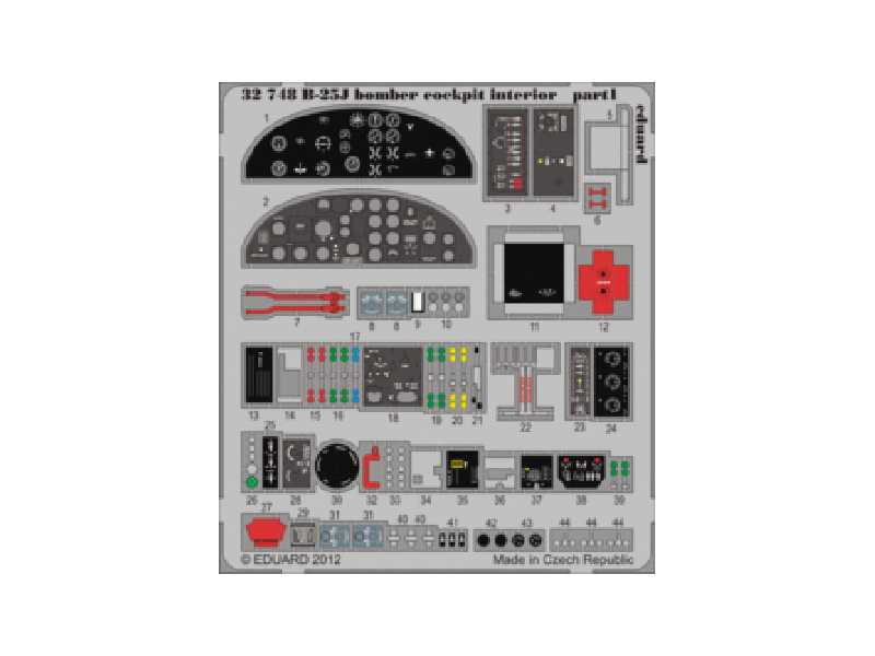 B-25J bomber cockpit interior S. A. 1/32 - Hk Models - image 1