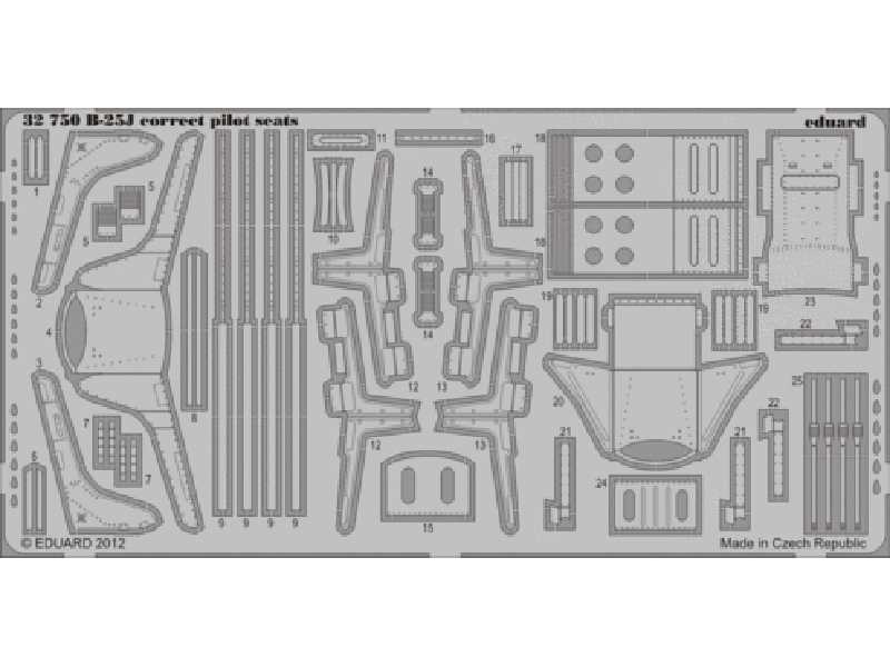 B-25J correct pilot seats 1/32 - Hk Models - image 1