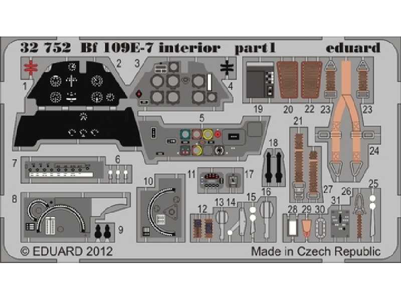 Bf 109E-7 interior 1/32 - Trumpeter - image 1