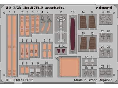 Ju 87B-2 seatbelts 1/32 - Trumpeter - image 1