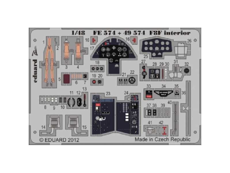 F8F interior S. A. 1/48 - Hobby Boss - image 1