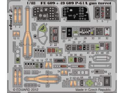 P-61A gun turret S. A. 1/48 - Great Wall Hobby - image 1