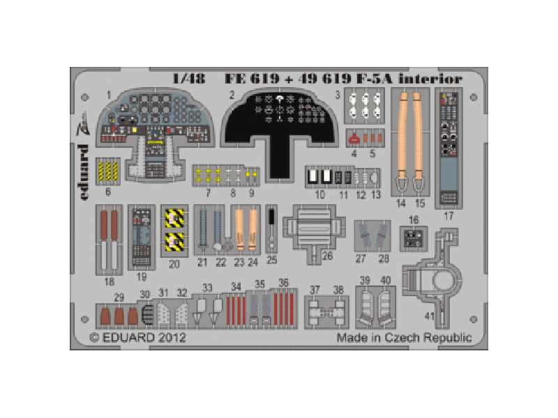 F-5A interior S. A. 1/48 - Kinetic - image 1