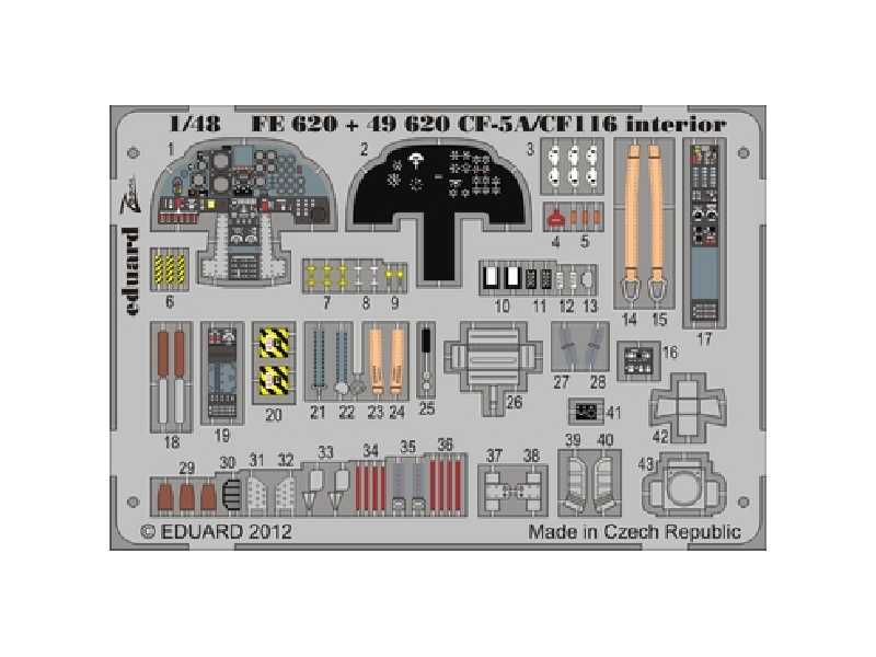 CF-5A/ CF-116 interior S. A. 1/48 - Kinetic - image 1