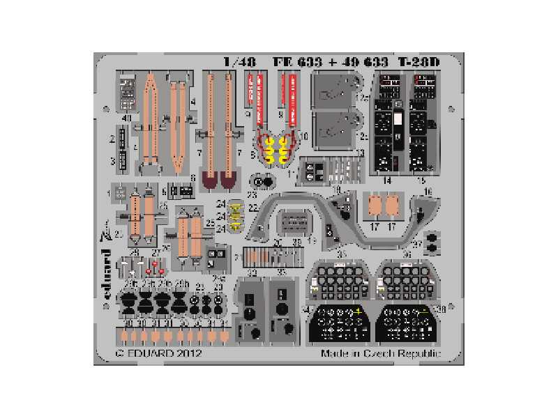 T-28D S. A. 1/48 - Roden - image 1