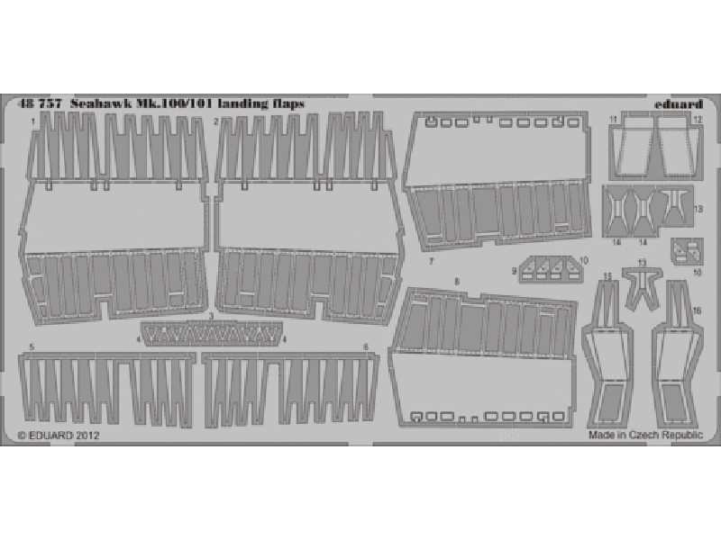 Seahawk Mk.100/101 landing flaps 1/48 - Trumpeter - image 1