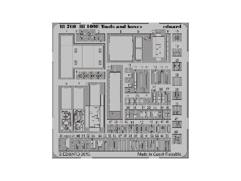 Bf 109E tools and boxes 1/48 - image 1