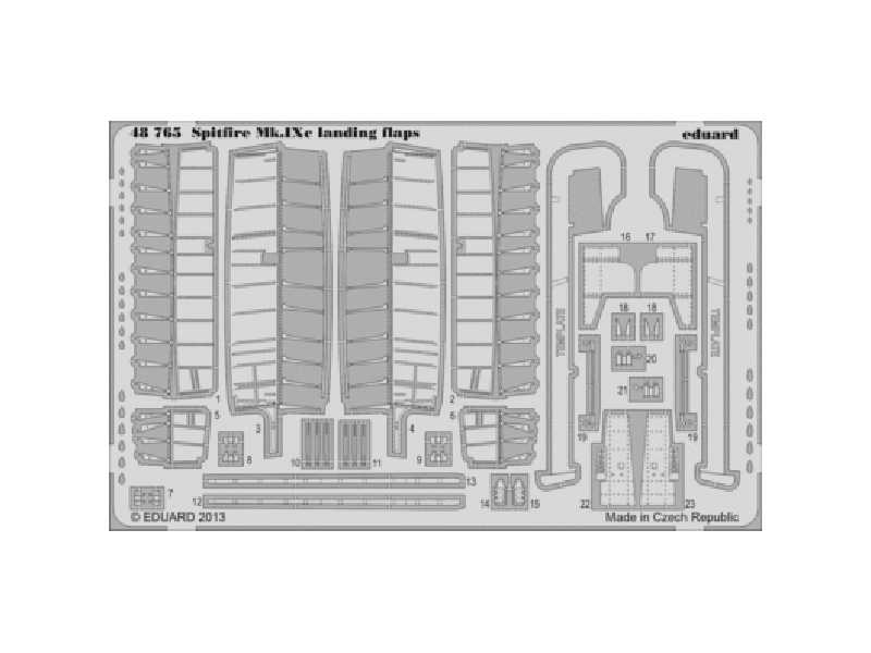 Spitfire Mk. IXc landing flaps 1/48 - Eduard - image 1 Spitfire Mk. IXc landing flaps 1/48 - Eduard - image 1