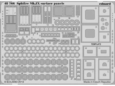 Spitfire Mk. IX surface panels 1/48 - Eduard - image 1