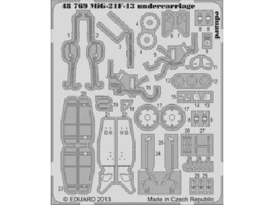 MiG-21F-13 undercarriage 1/48 - Trumpeter - image 1