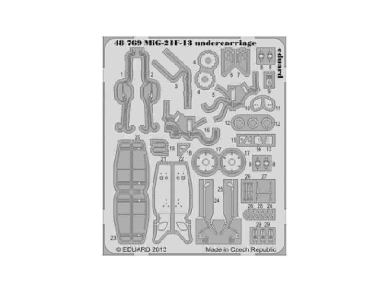 MiG-21F-13 undercarriage 1/48 - Trumpeter - image 1