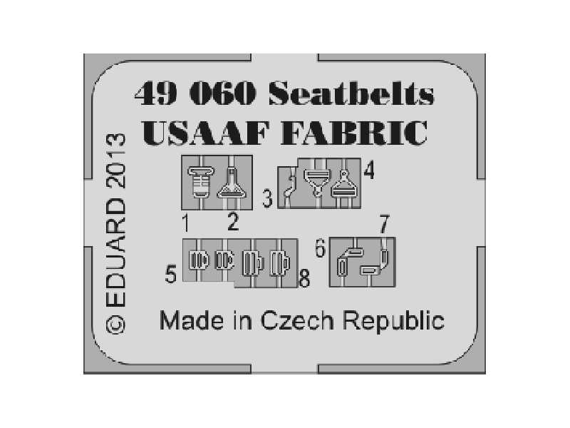 Seatbelts USAAF FABRIC 1/48 - image 1