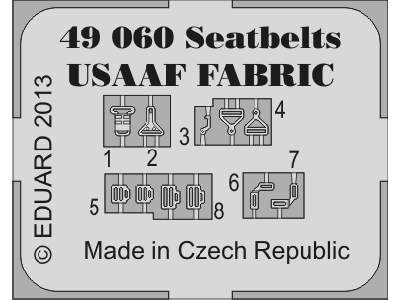 Seatbelts USAAF FABRIC 1/48 - image 2