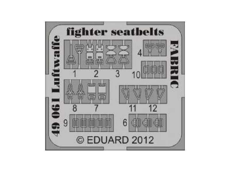 Seatbelts Luftwaffe WWII Fighters FABRIC 1/48 - image 1