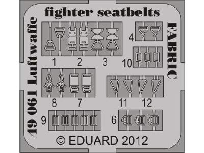Seatbelts Luftwaffe WWII Fighters FABRIC 1/48 - image 2
