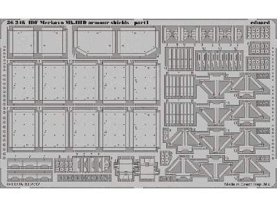 IDF Merkava Mk. IIID armour shields 1/35 - Meng - image 2