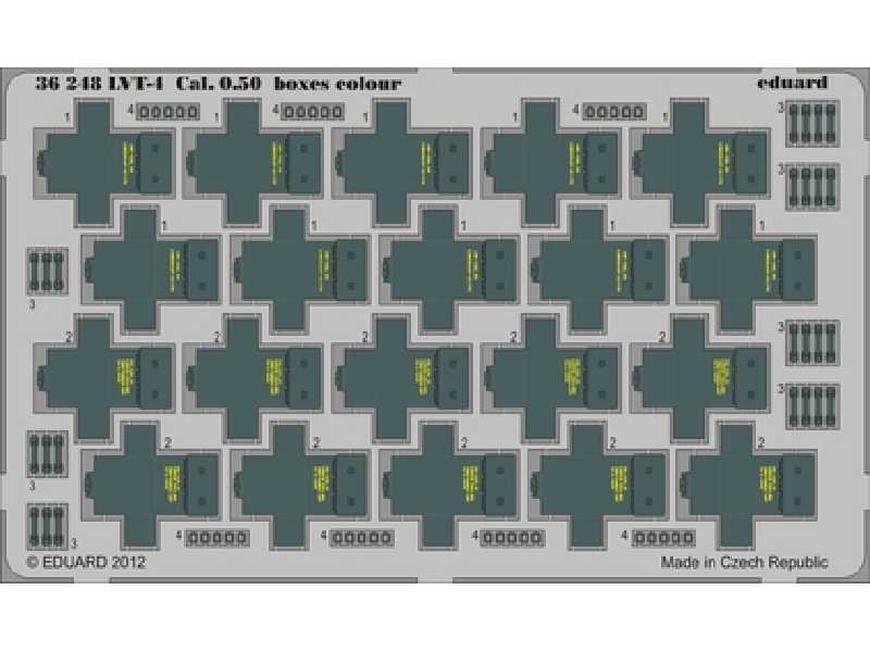 LVT-4 Cal.  0.50  boxes colour 1/35 - Afv Club - image 1