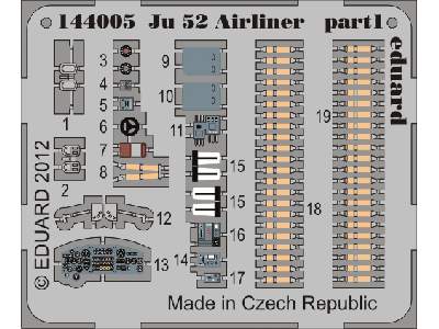 Ju 52 airliner 1/144 - Eduard - image 2
