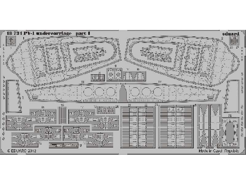 PV-1 undercarriage 1/48 - Revell - image 1
