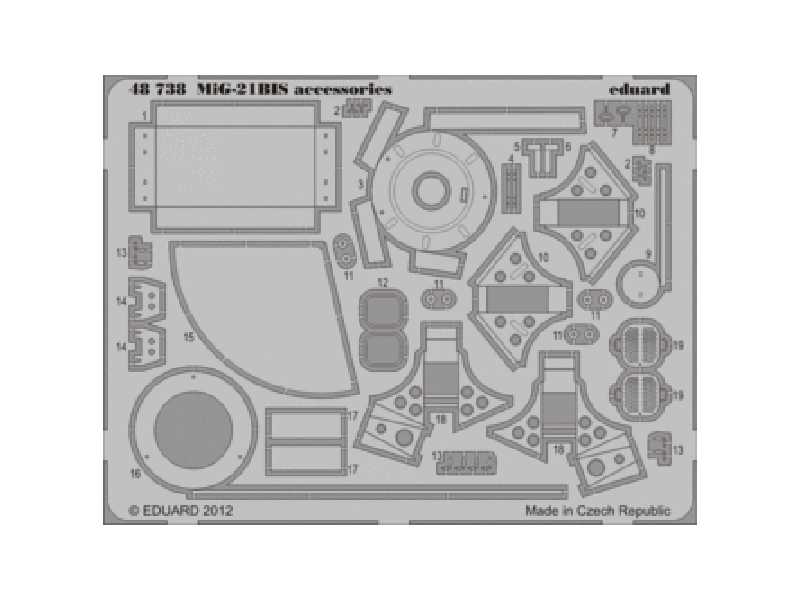 MiG-21BIS accessories 1/48 - Eduard - image 1