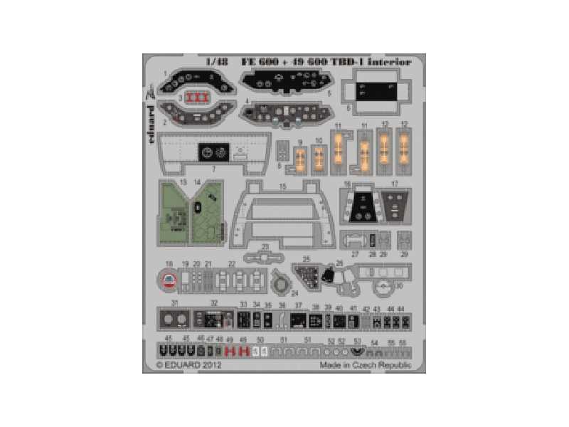 TBD-1 interior S. A. 1/48 - Great Wall Hobby - image 1