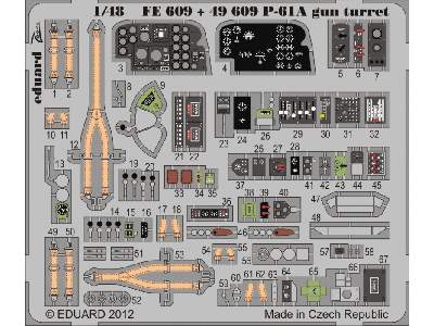 P-61A gun turret S. A. 1/48 - Great Wall Hobby - image 2