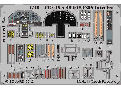F-5A interior S. A. 1/48 - Kinetic - image 1