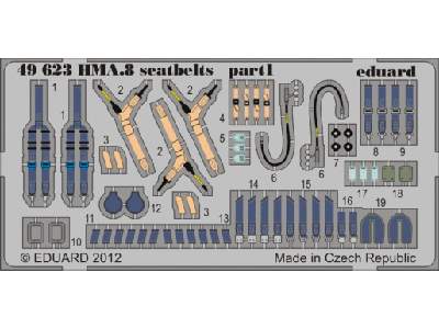 Lynx HMA.8 seatbelts 1/48 - Airfix - image 1