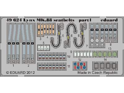 Lynx Mk.88 seatbelts 1/48 - Airfix - image 2