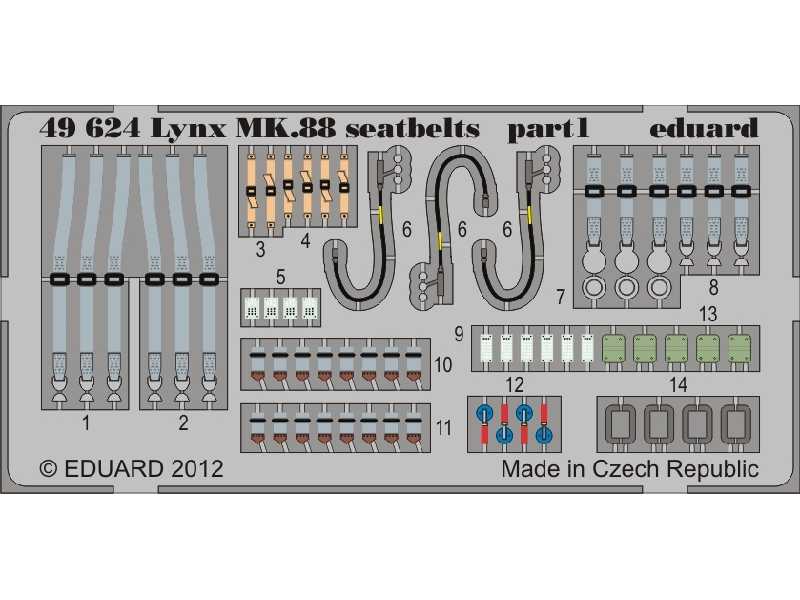 Lynx Mk.88 seatbelts 1/48 - Airfix - image 2