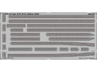 German Z-25 1944 railings 1/350 - Trumpeter - image 1